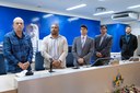 (à esq.)Ricardo Alvisi, filho do "Lázaro Walter Alvisi"; Fernando Henrique do Santos, Secretário Municipal de Esportes, Ver. Ricardo Sabino dos Santos, presidente em exercício da Câmara Municipal; Ver. Kleber Silva, 1º Secretário; Dr. Patrick de Araújo Fernandes, representante da Comissão de Esporte e Lazer da 25ª Subseção da OAB/MG.