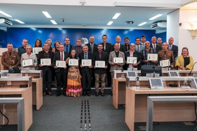 Vereadores e Homenageados