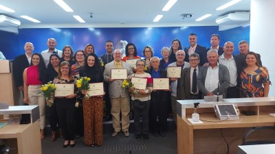 Vereadores e Homenageados