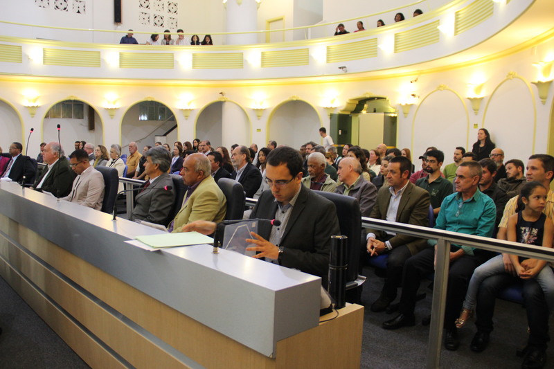 Solenidade de homenagem de entrega do Diploma de Mérito Ambiental e Sustentável