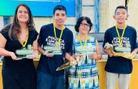 Dupla da Escola Vitalina Rossi conquista o terceiro lugar na Gincana do Saber Regional