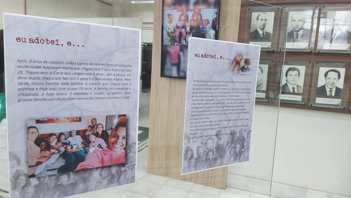 Exposição retrata importância do incentivo à adoção de crianças e adolescentes